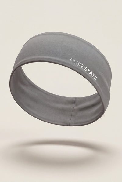 Wide Training Headband in Grey