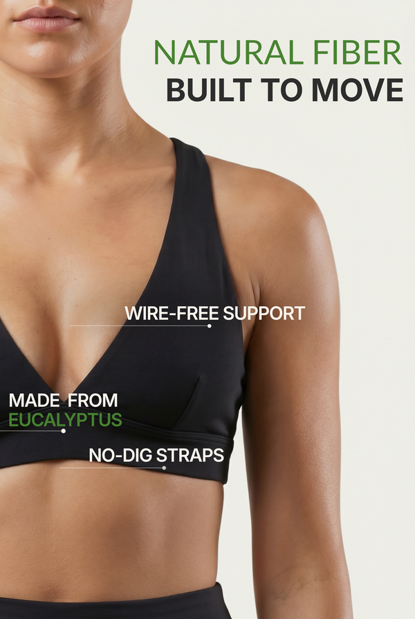 V-Neck Crossback Sports Bra