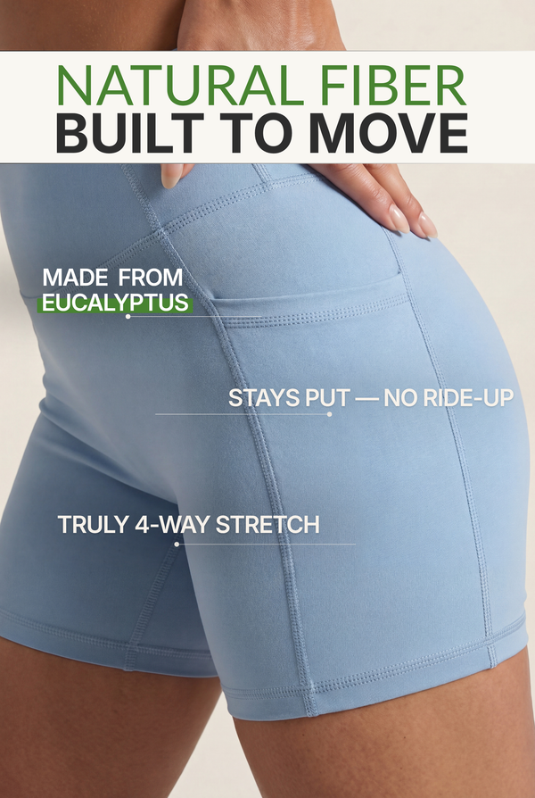 High-Rise Bike Shorts with Pockets