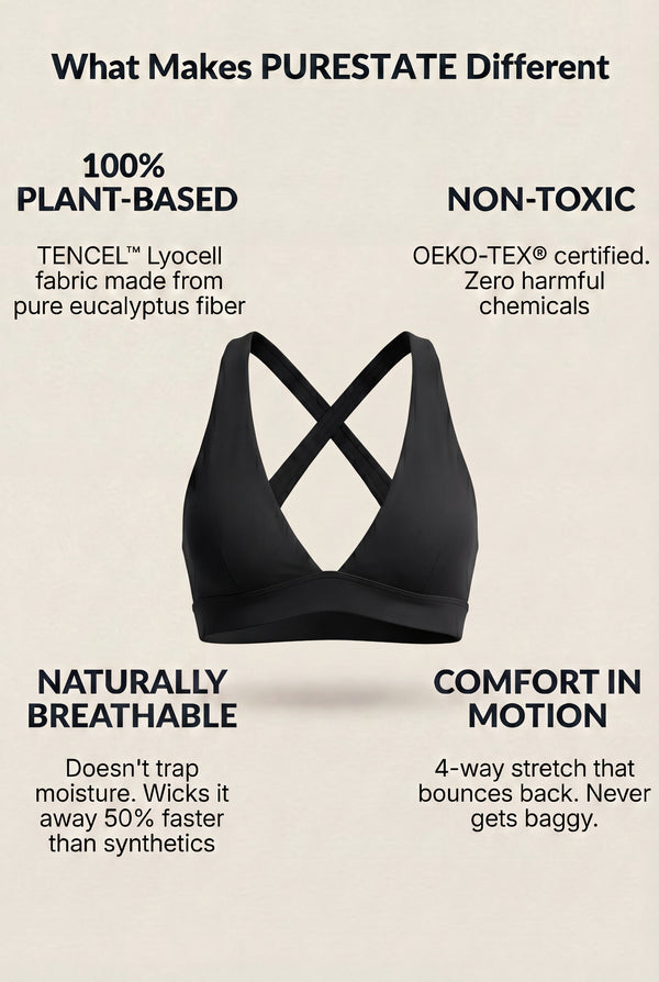 V-Neck Crossback Sports Bra