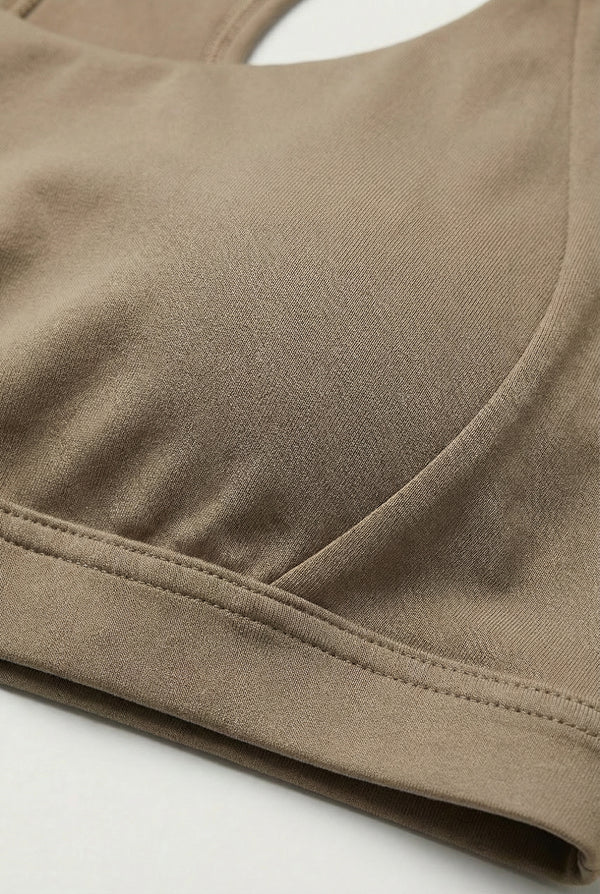High-Waisted Performance Leggings – Beige