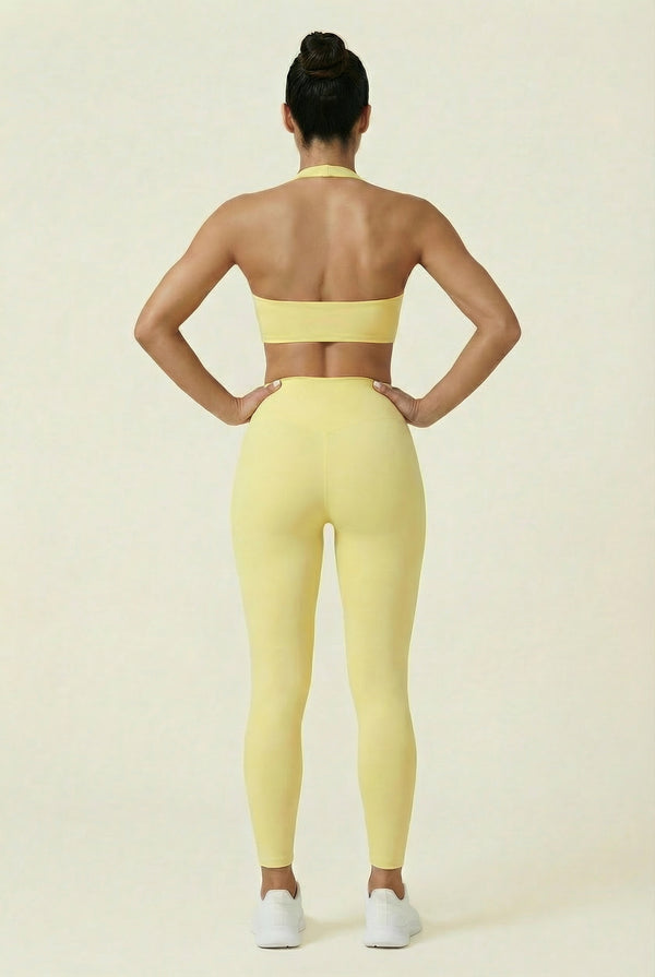 Sculpted Sports Bra – Soft Yellow