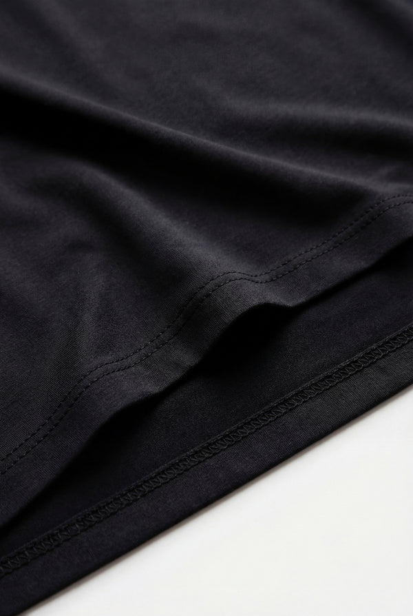Long Sleeve Layering Top – Black