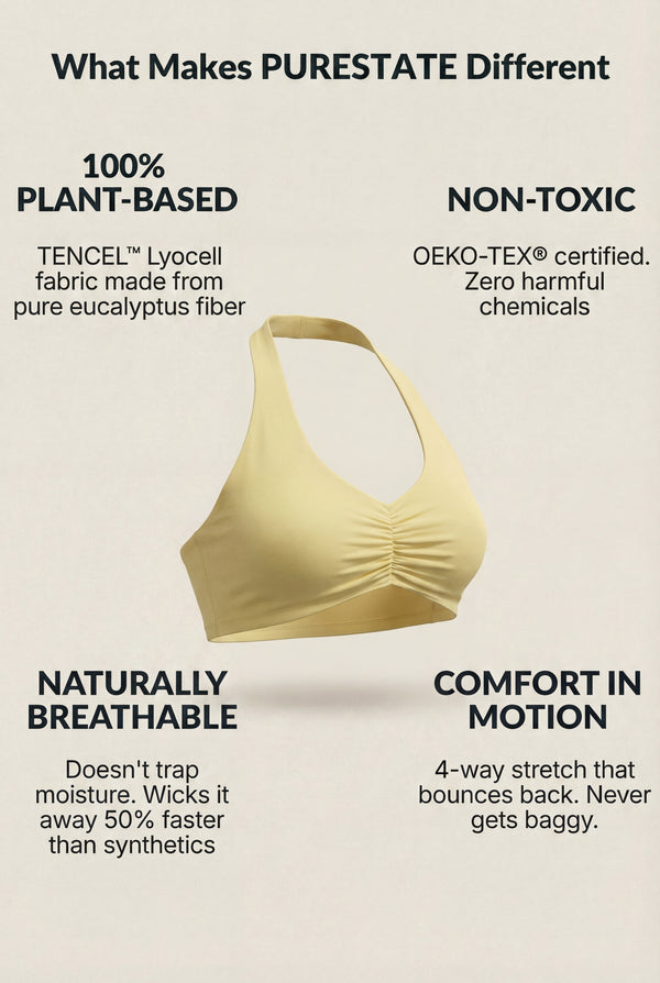Sculpted Sports Bra – Soft Yellow