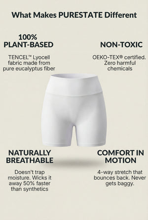 High-Waisted Biker Shorts – White