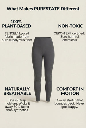 High-Waisted Performance Leggings – Charcoal Grey