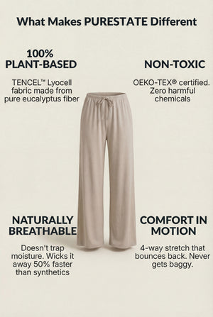 Wide-Leg Drawstring Pants – Beige
