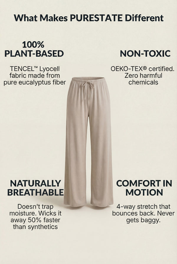 Wide-Leg Drawstring Pants – Beige