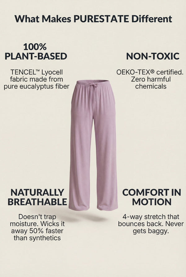 Wide-Leg Drawstring Pants – Lilac