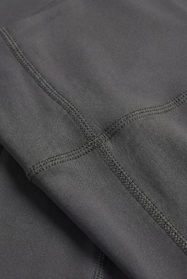 High-Waisted Performance Leggings – Charcoal Grey