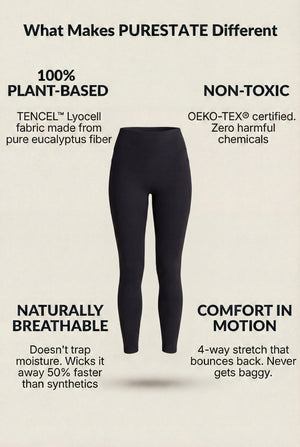 High-Waisted Pocket Leggings – Black