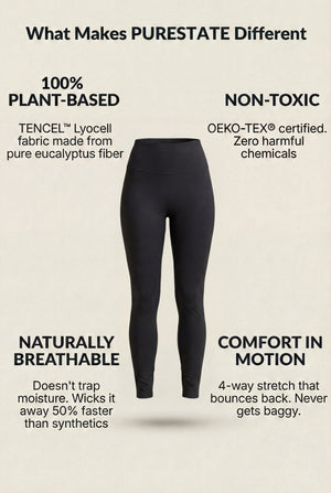 High-Waisted Full-Length Leggings – Black