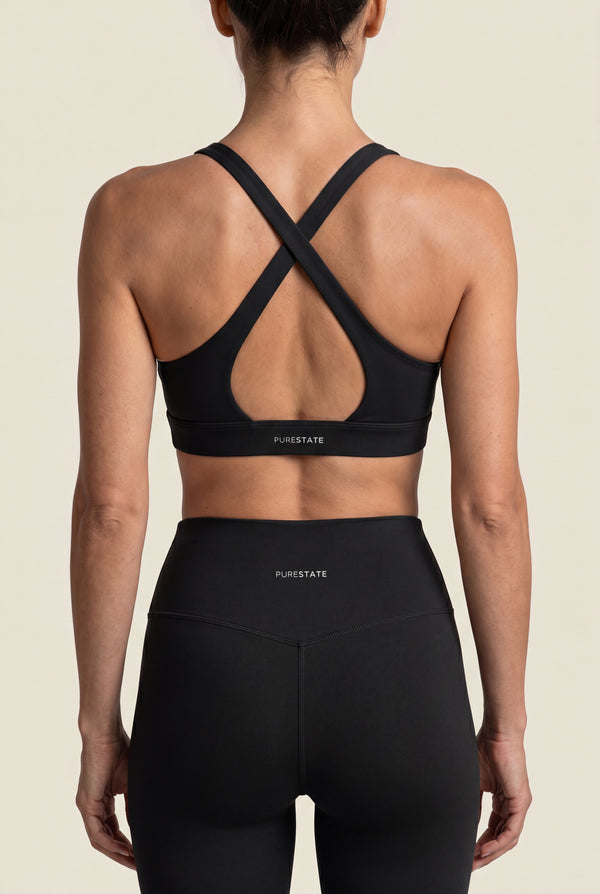 V-Neck Crossback Sports Bra