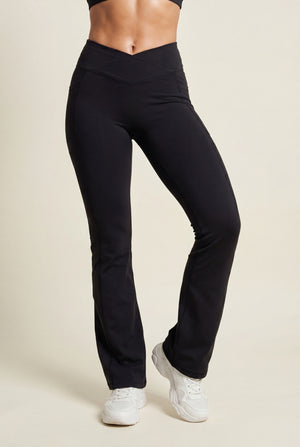 High-Rise Flare Leggings with Pockets