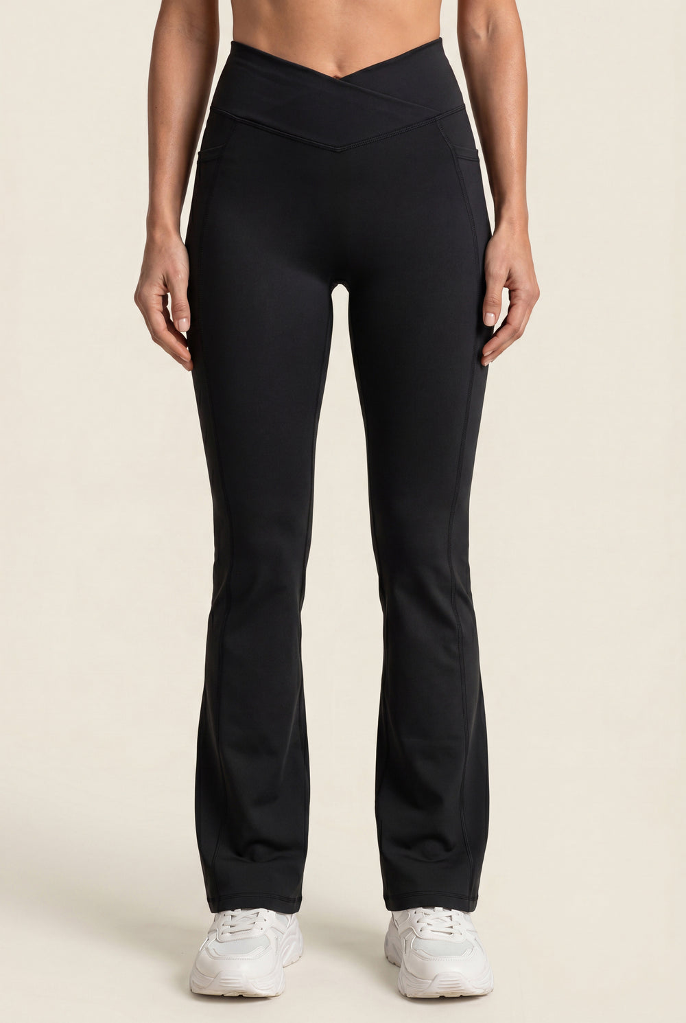 High-Rise Flare Leggings with Pockets
