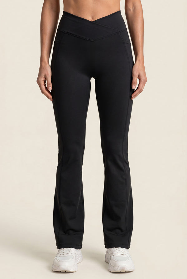 High-Rise Flare Leggings with Pockets