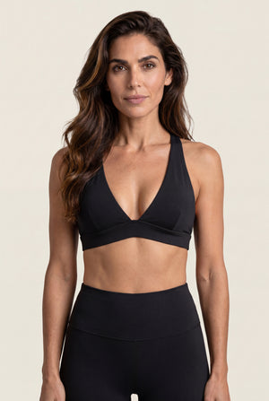 V-Neck Crossback Sports Bra