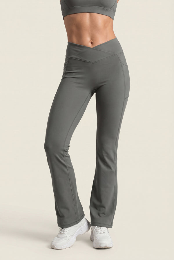 High-Rise Flare Leggings with Pockets