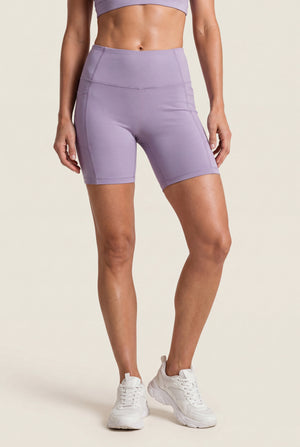 High-Rise Bike Shorts with Pockets