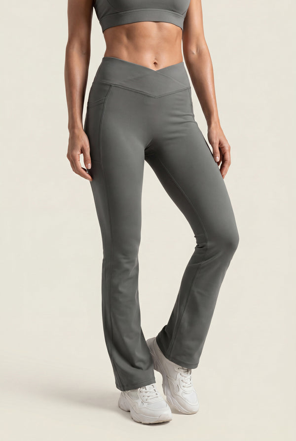 High-Rise Flare Leggings with Pockets