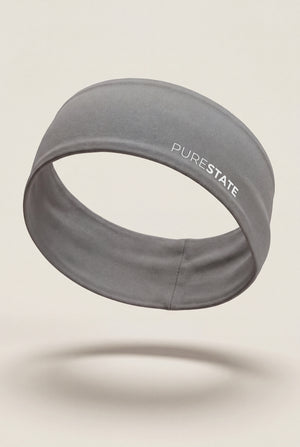 Wide Training Headband in Grey