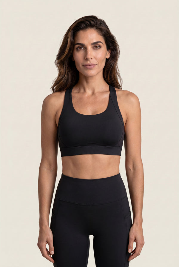 Strappy-Back Sports Bra