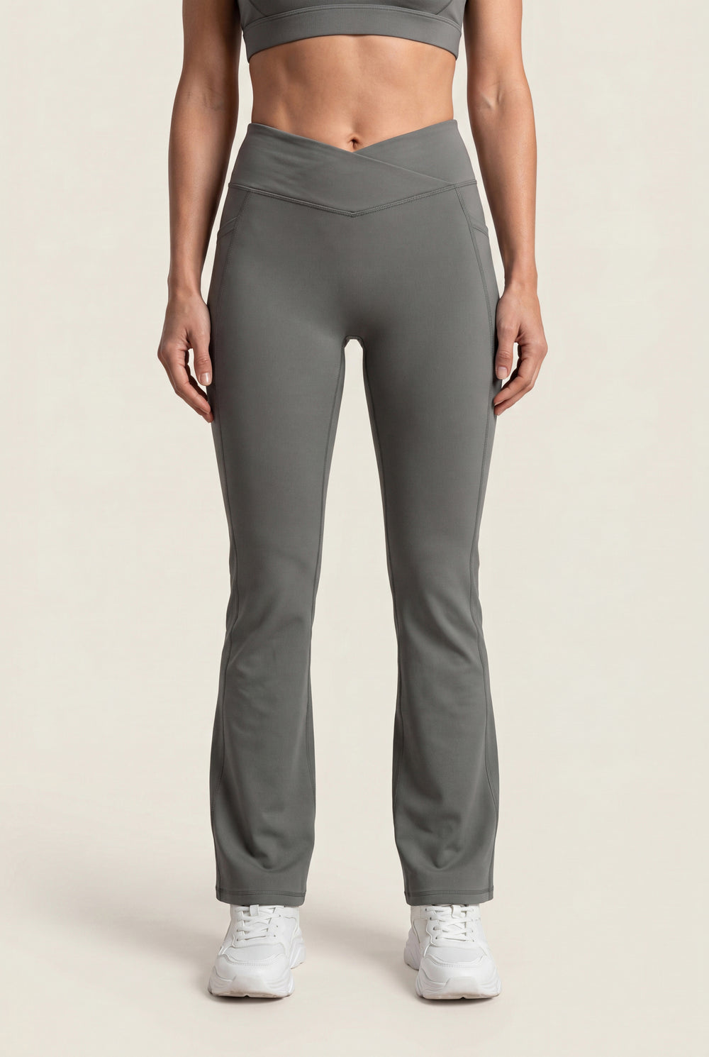 High-Rise Flare Leggings with Pockets