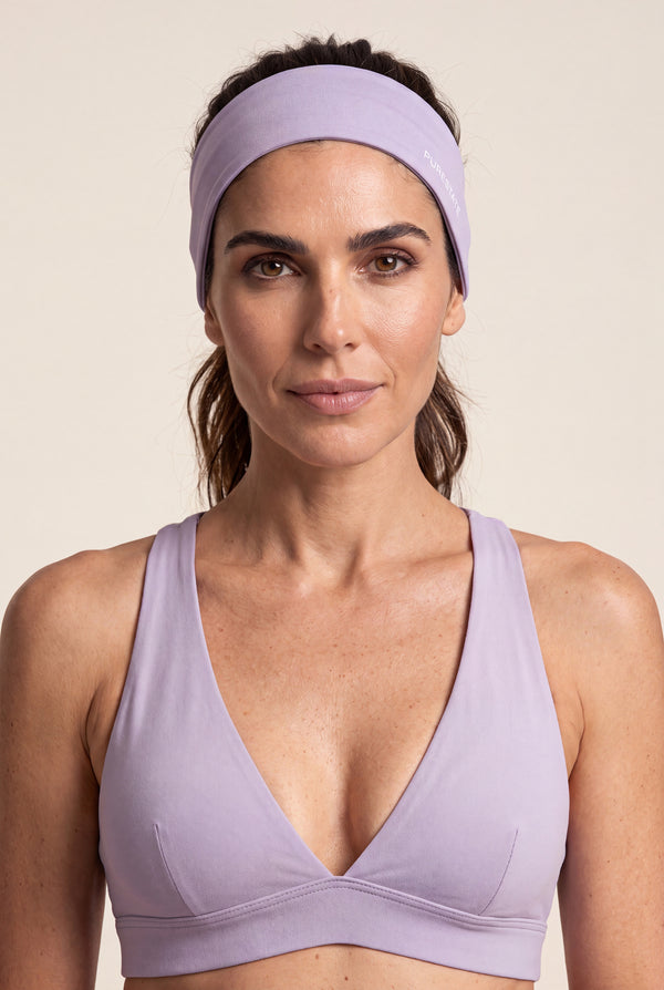 Wide Training Headband in Lilac