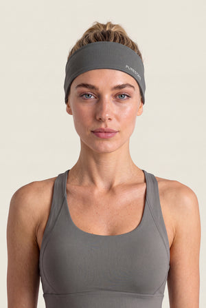 Wide Training Headband in Grey