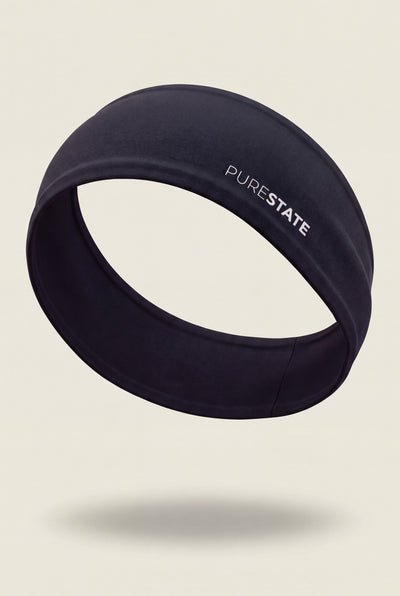 Wide Training Headband in Black