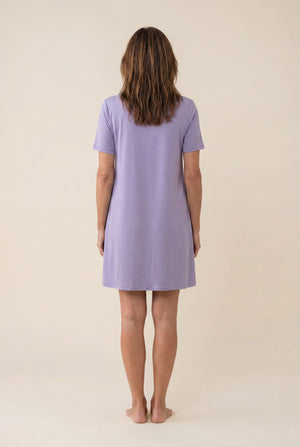 Sleep Dress with Pockets in Lavender