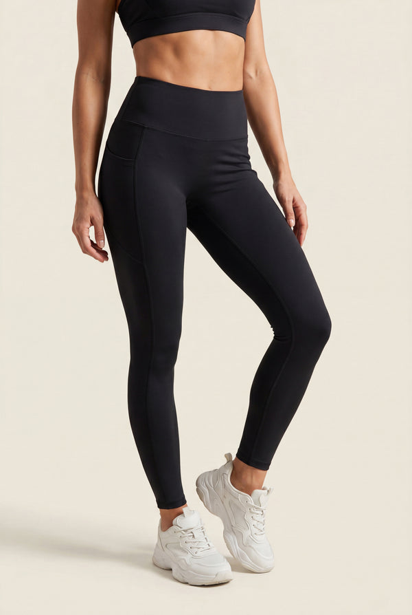 High-Rise Full-Length Leggings with Pockets
