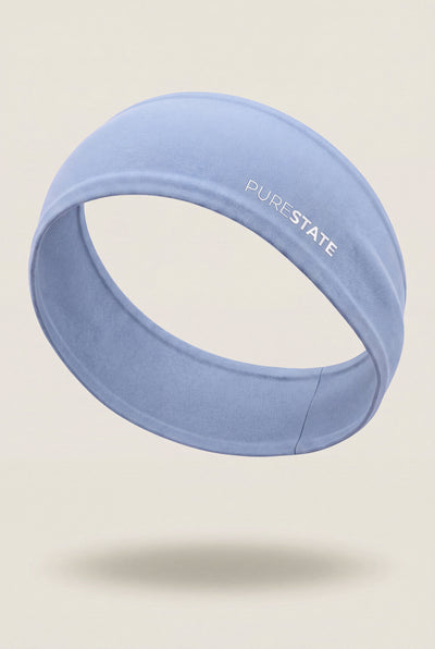 Wide Training Headband in Sky Blue