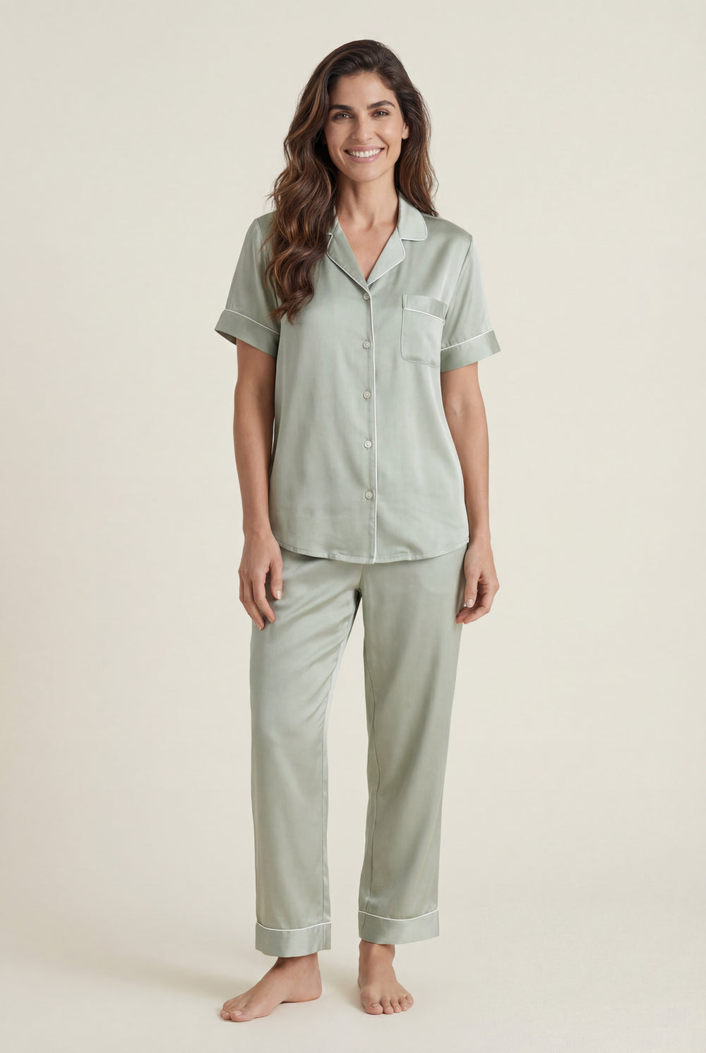 Short-Sleeve PJ Set in Sage