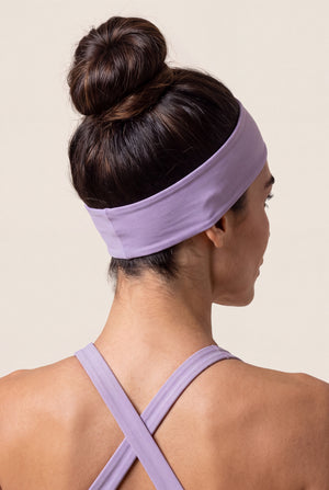 Wide Training Headband in Lilac