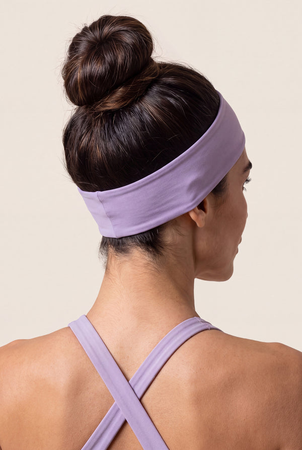 Wide Training Headband in Lilac