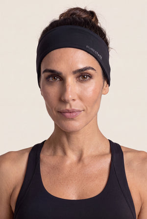 Wide Training Headband in Black
