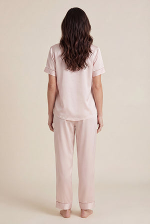 Short-Sleeve Pajama Set in Blush
