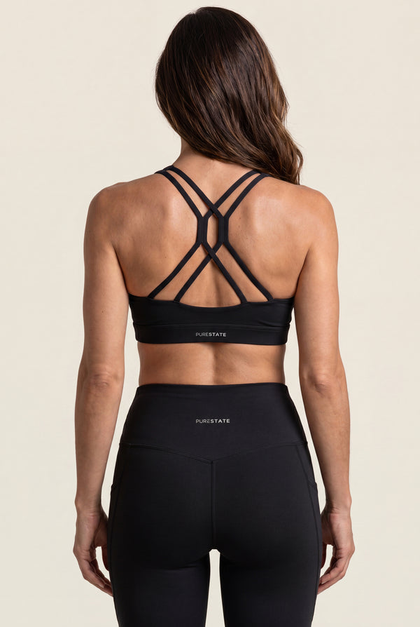 Strappy-Back Sports Bra