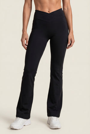 High-Rise Flare Leggings with Pockets