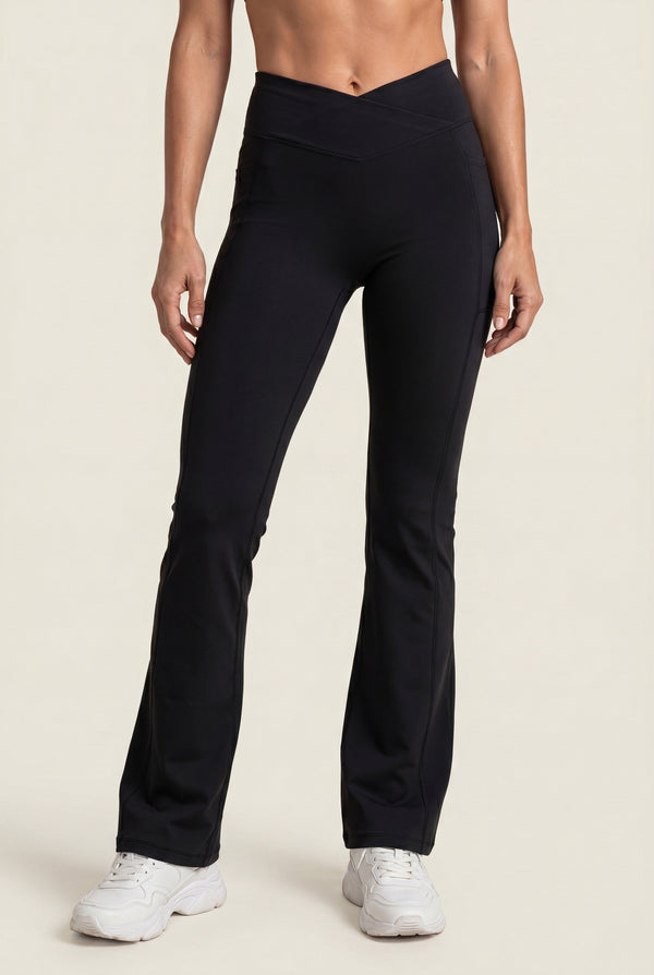 High-Rise Flare Leggings with Pockets