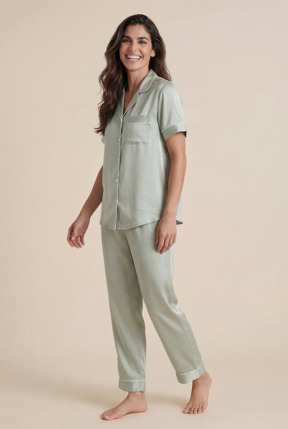 Short-Sleeve PJ Set in Sage