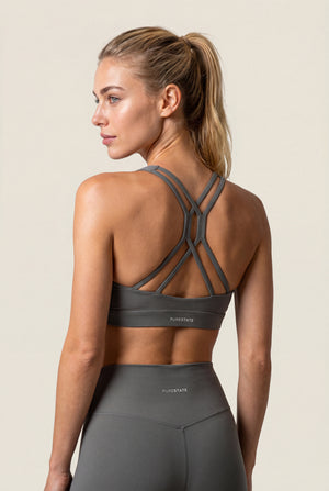 Strappy-Back Sports Bra