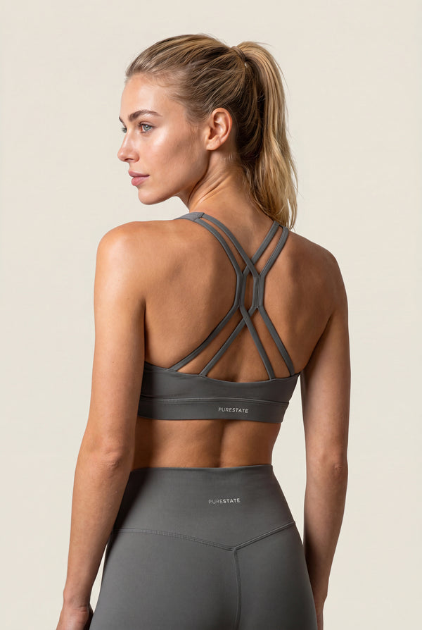 Strappy-Back Sports Bra